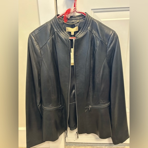 COPY - Talbots-BNWT-blk leather lamb skin jacket-size 8. - Picture 2 of 7